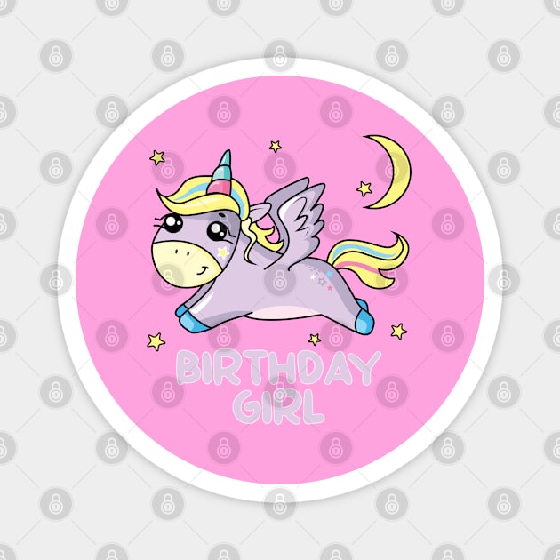 Unicorn Birthday Magnet by Batrisyiaraniafitri